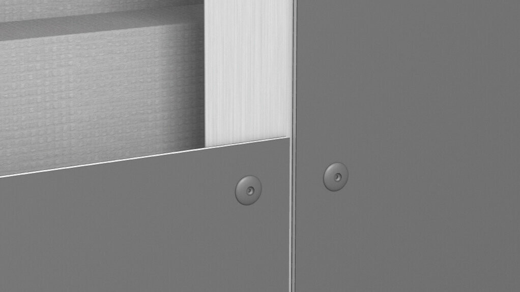 Montagemöglichkeiten von PREFABOND Aluminium Verbundplatten - Nieten