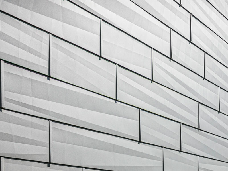 Panneau de façade FX.12 avec les pliures caractéristiques, P.10 gris souris