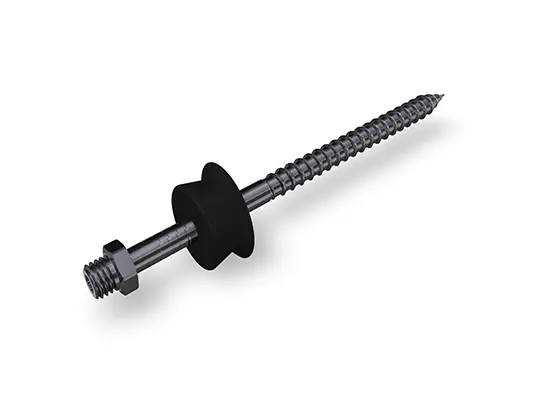 Le goujon de collier PREFA pour cheville d’isolation ⌀ 10 pour collier (ITE) est disponible dans les tailles 80, 140, 200 et 330 mm et est livré avec un cache en plastique qui offre une solution de fixation précise et sûre pour les colliers.