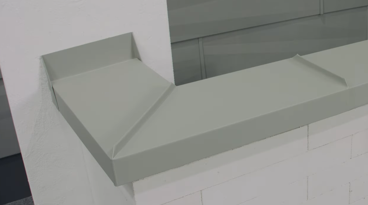 Attika- und Mauerabdeckung Stehfalztechnik