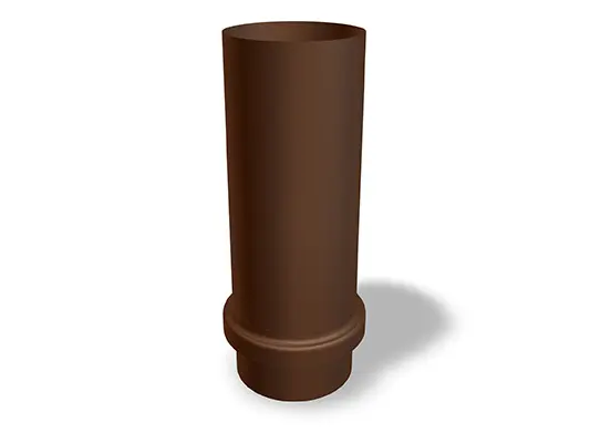 Le manchon coulissant PREFA, disponible dans les dimensions Ø 80, 100 et 120 mm, sert à assembler de manière flexible et sûre les tuyaux des systèmes d'évacuation.