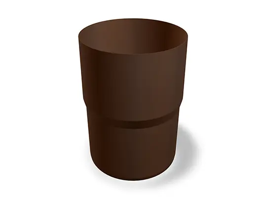 Réductions de tuyau PREFA, disponibles dans les dimensions Ø 60, 80, 100, 120 et 150 mm, idéales pour assembler des tuyaux dans les systèmes de toiture et de façade.