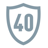 Garantie de 40 ans sur le matériau.