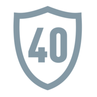 Garantie de 40 ans sur le matériau.