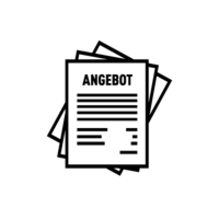 Clipart de pile de papiers symbolisant le devis