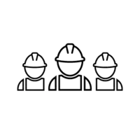 Clipart de trois artisans