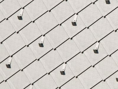 Losanges de toiture 29 × 29 avec arrêts de neige