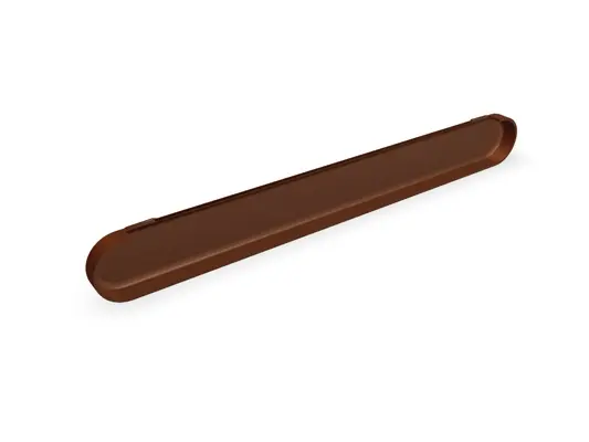 PREFA Gouttière havraise en aluminium, brun, solution durable pour l'installation de gouttières.