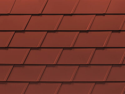 bardeaux PREFA DS.19 en rouge oxyde