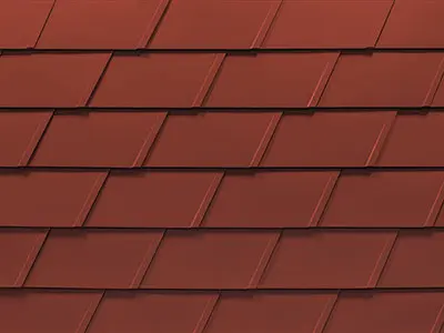 bardeaux PREFA DS.19 en rouge oxyde