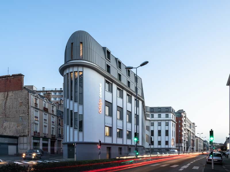 Rénovation en joint debout aluminium en Gris Quartz au Mans