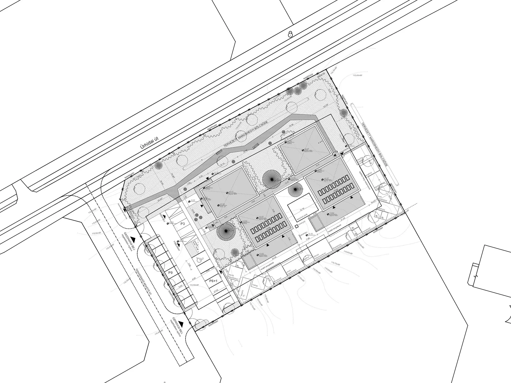 Plan du bâtiment.