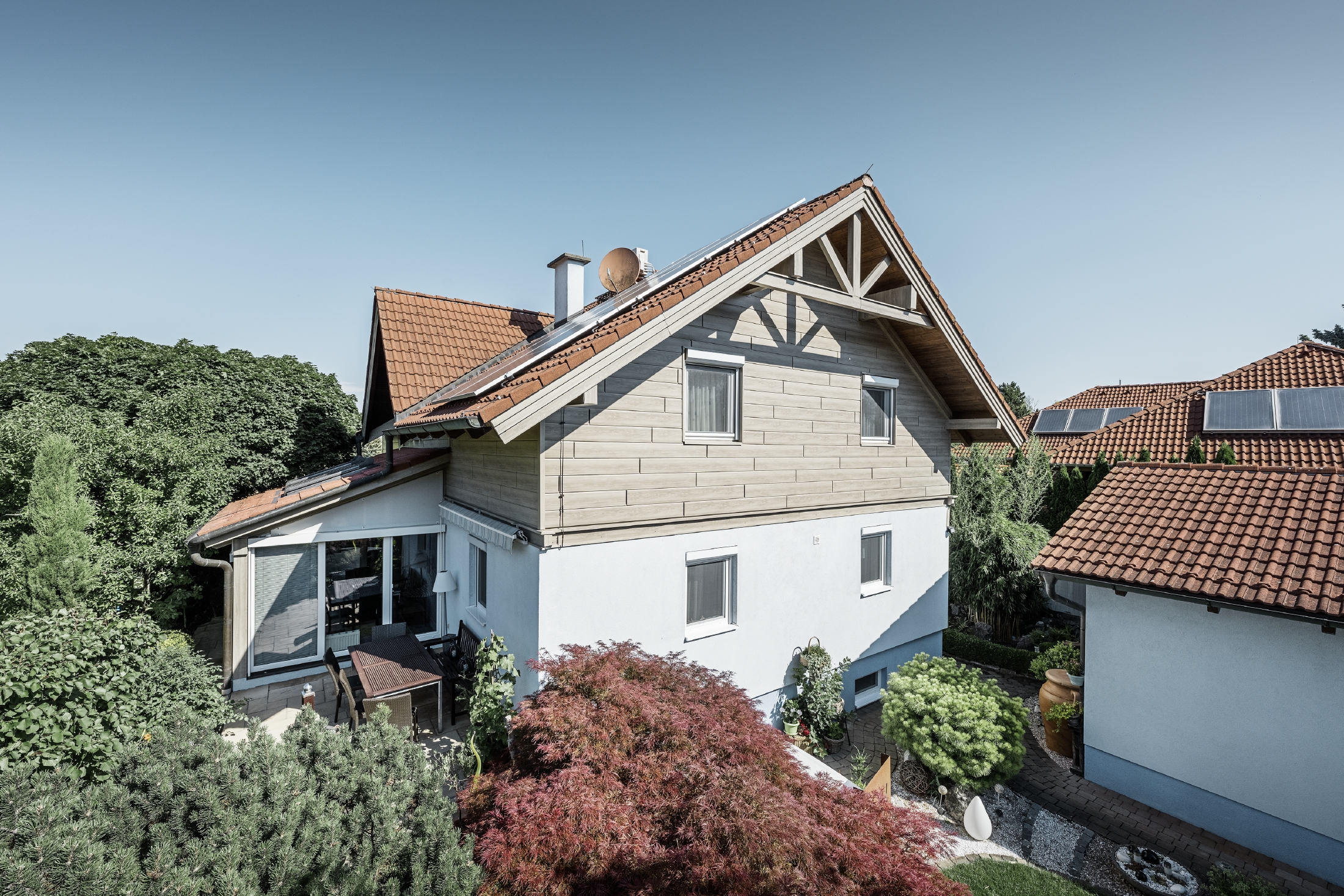 Bâtiments de référence PREFA Systèmes de façades Siding 39 chêne gris